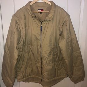Vintage 90’s 2-In-1 Tommy Hilfiger Puffer In Cream